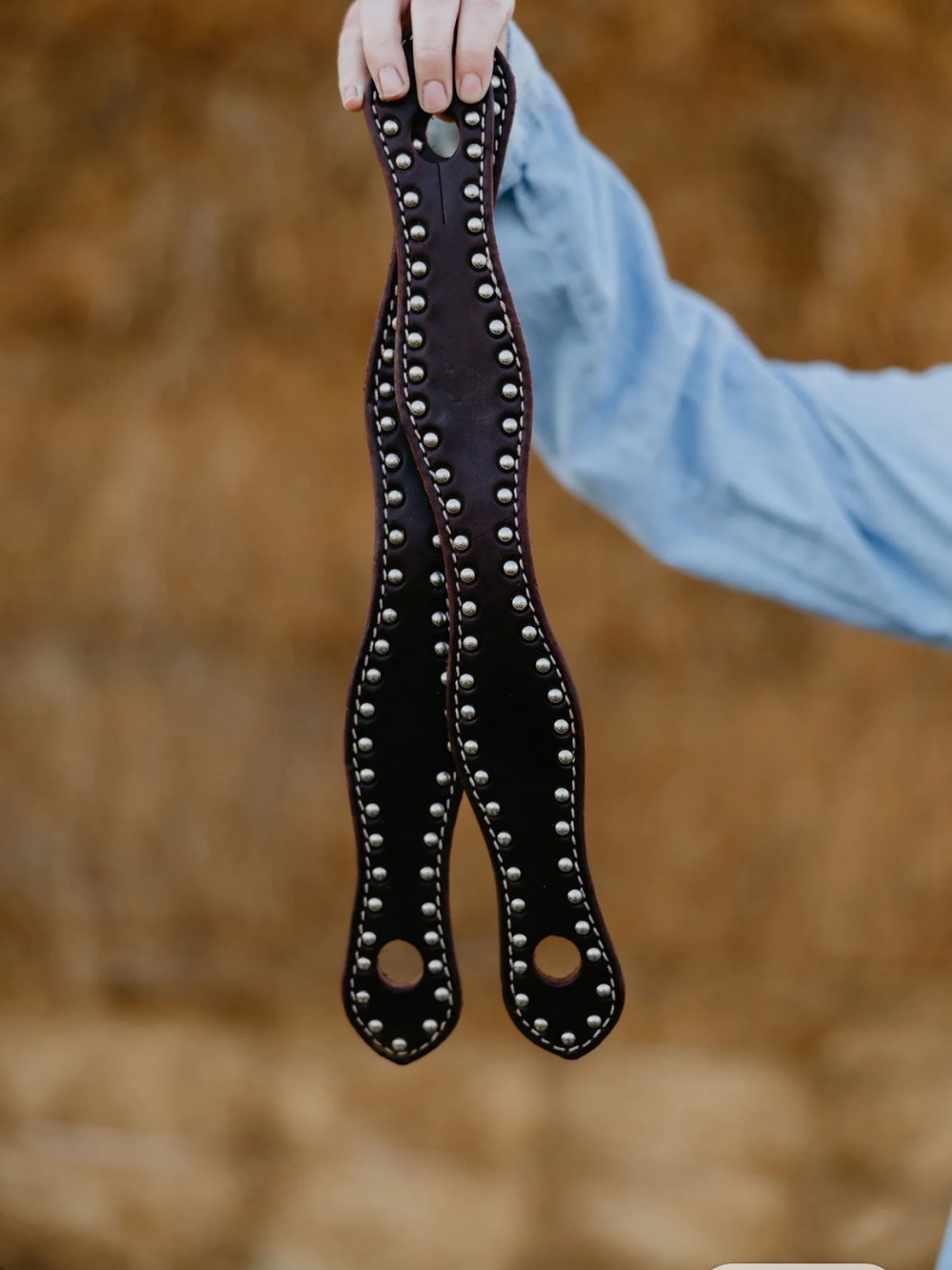 Dotted Harness Slobber Straps -